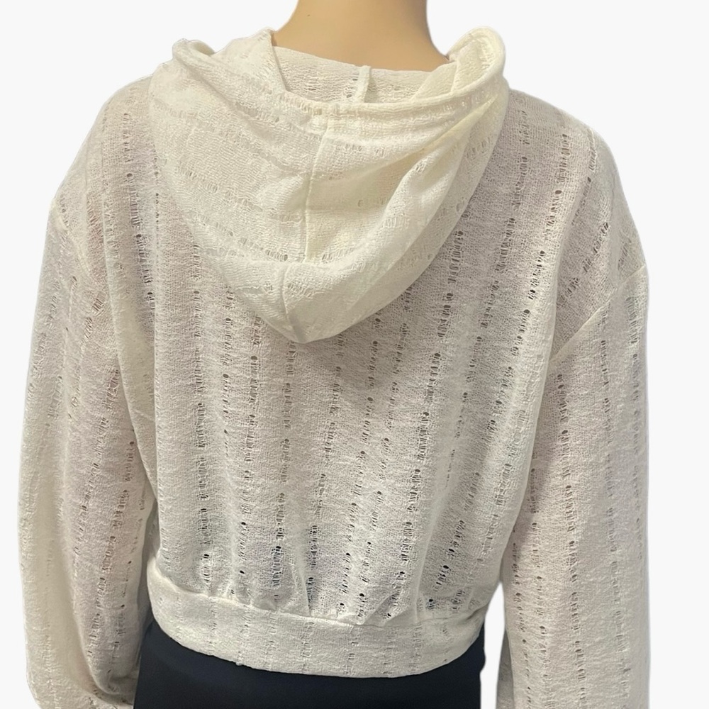 Drawstring Zipper Sweater - Picture 7 of 13